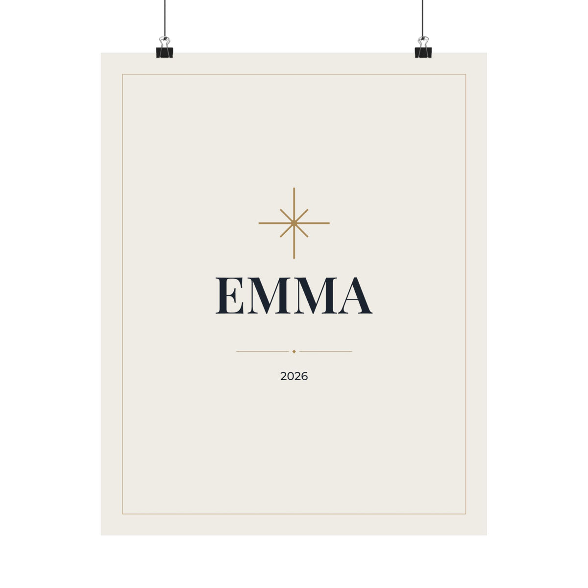 Personalized Baby Name Print, Custom Nursery Wall Art, Matte Poster Printed in the USA