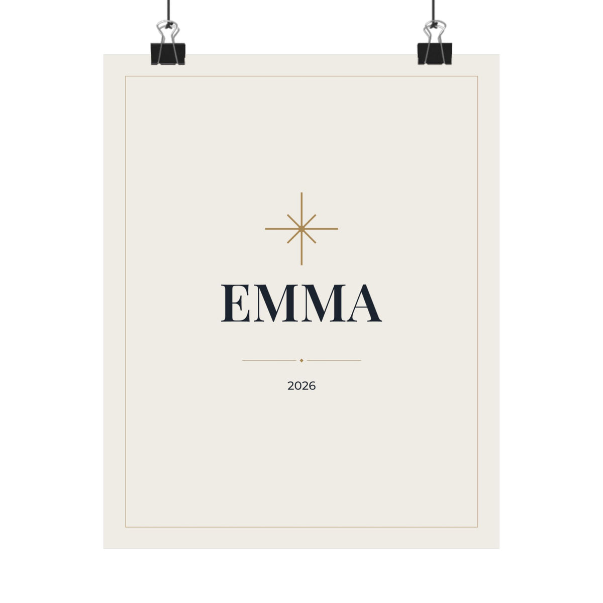 Personalized Baby Name Print, Custom Nursery Wall Art, Matte Poster Printed in the USA
