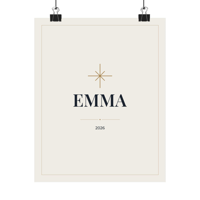 Personalized Baby Name Print, Custom Nursery Wall Art, Matte Poster Printed in the USA